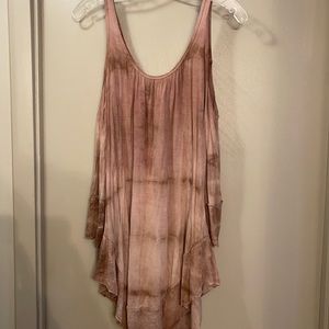 Tye Die Quarter Sleeve Flowy Shirt